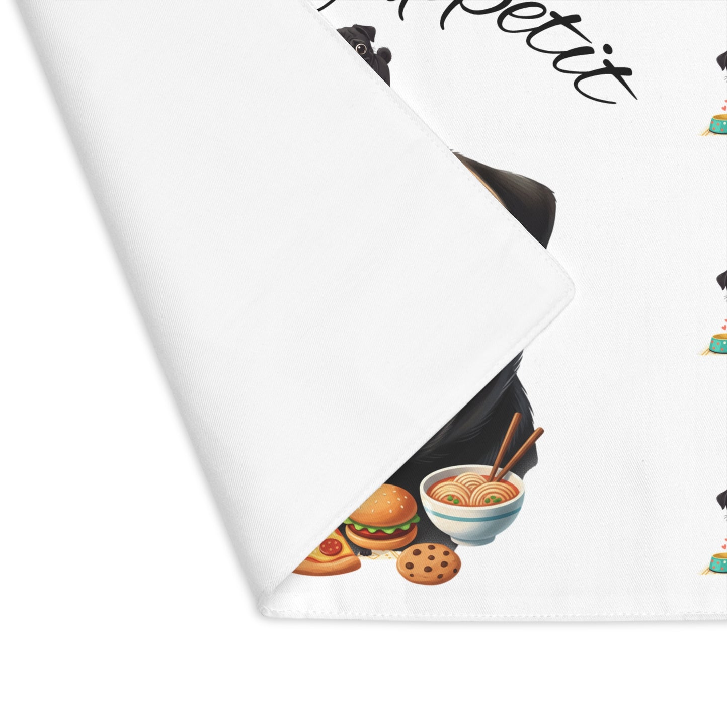 Pug 'Bon Appetit' Placemat — Cute Dog Dining Table Mat