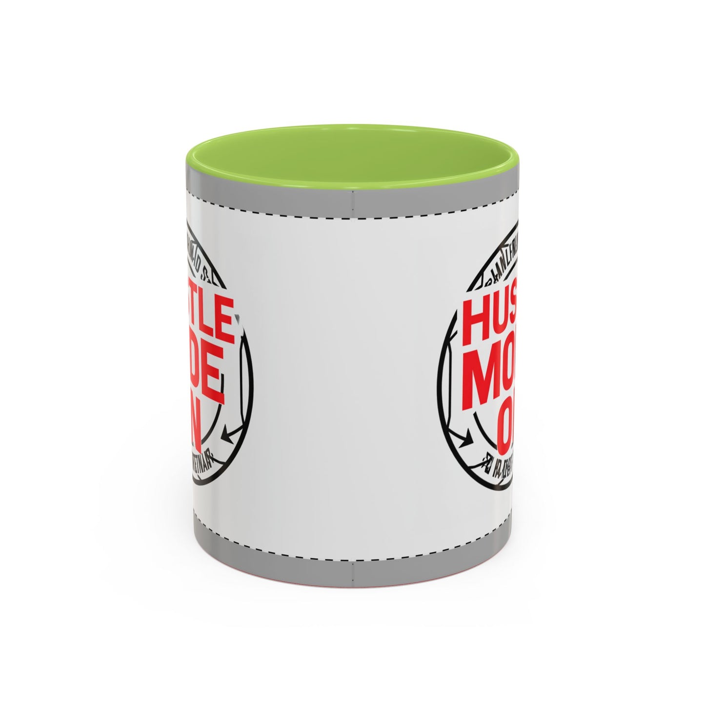 Hustle Mode On Coffee Mug — Motivational Accent Mug for Entrepreneurs (11/15oz)
