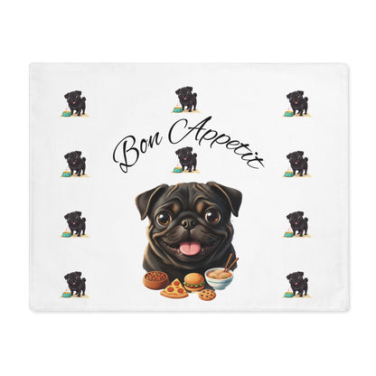 Pug 'Bon Appetit' Placemat — Cute Dog Dining Table Mat