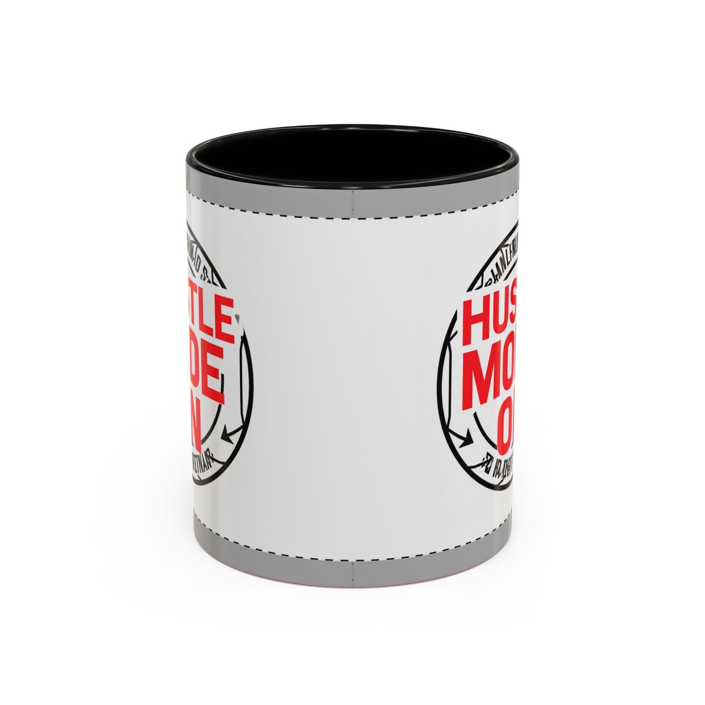 Hustle Mode On Coffee Mug — Motivational Accent Mug for Entrepreneurs (11/15oz)