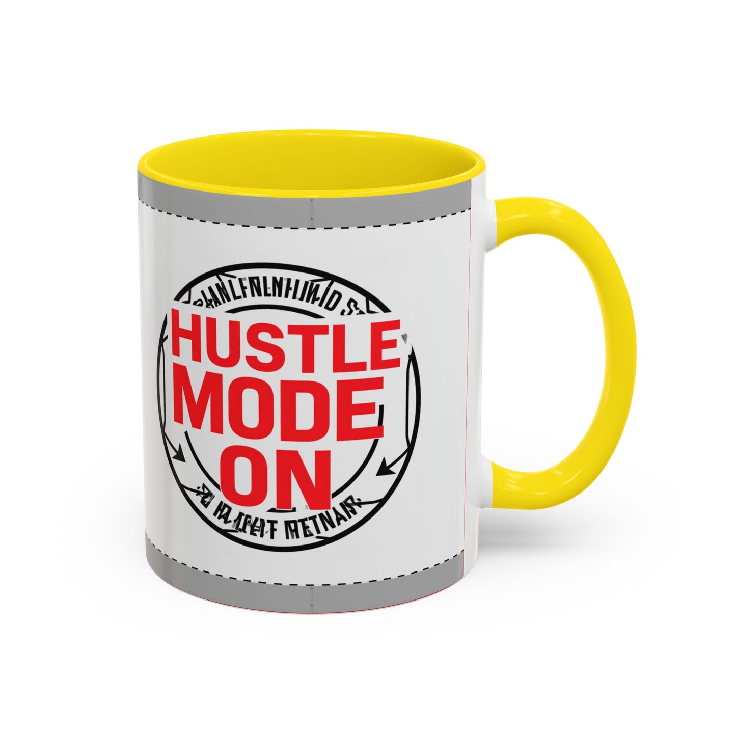 Hustle Mode On Coffee Mug — Motivational Accent Mug for Entrepreneurs (11/15oz)