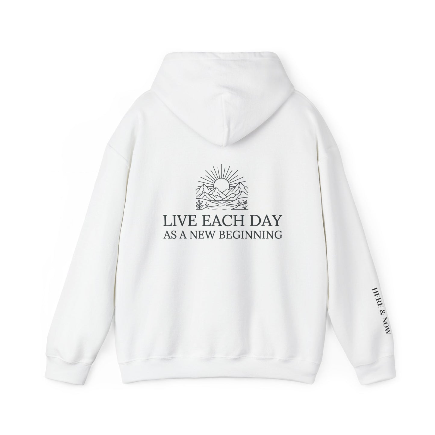 Live Each Day Hoodie — Sunrise Mountain Inspirational Pullover